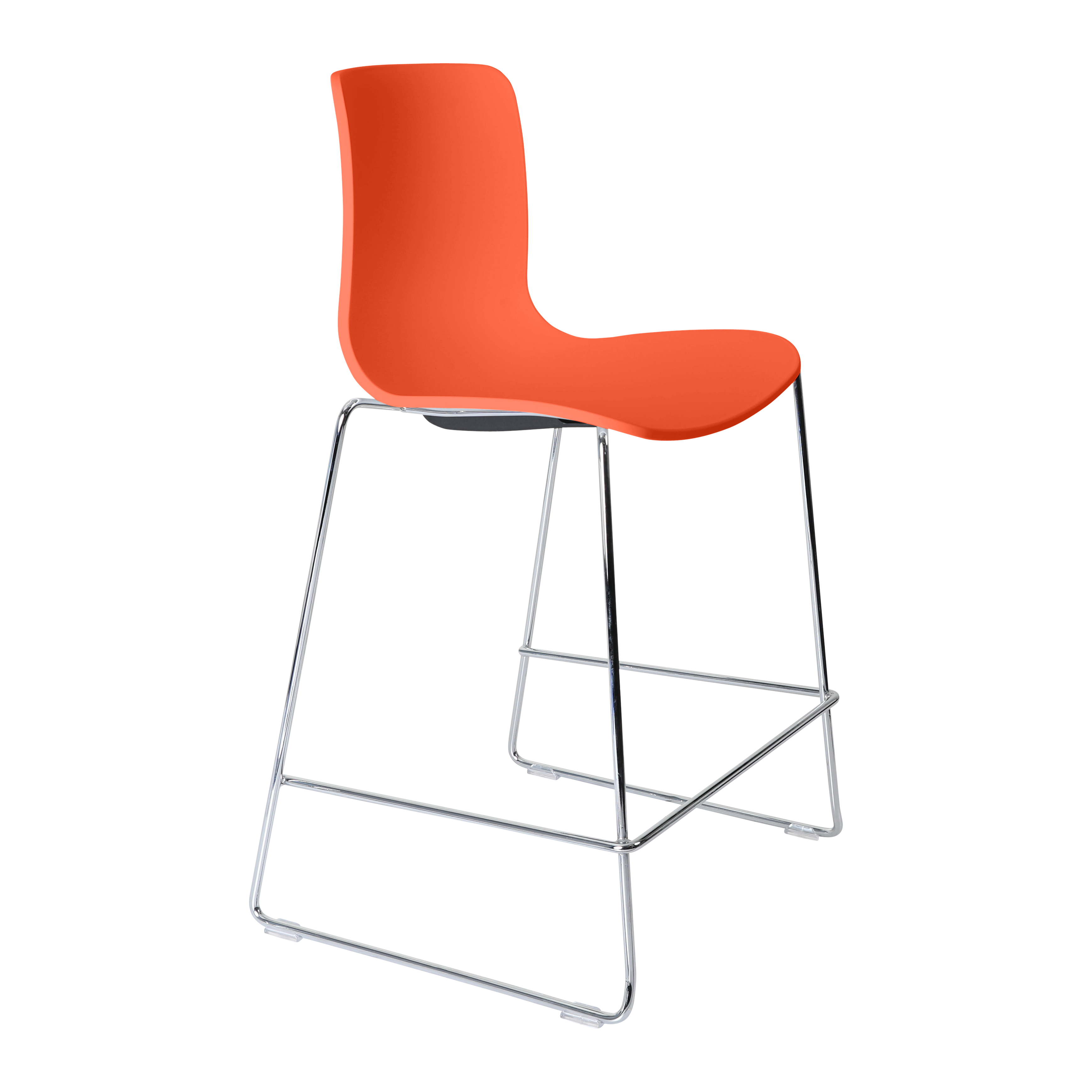 Acti Stool (Orange / Stool Sled Base)